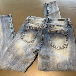 Buckle Women's Skinny Jeans - Light Blue